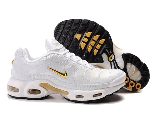 air max blanche et or